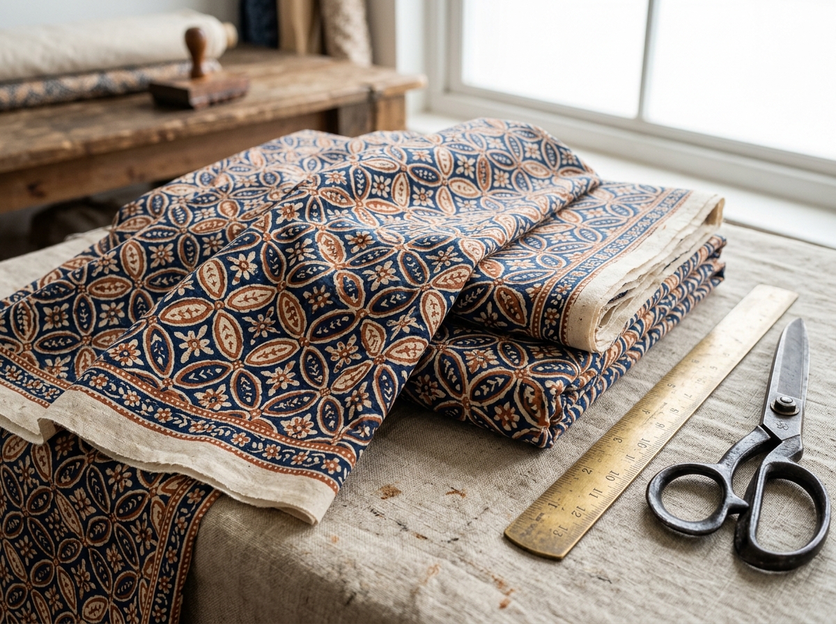 Ilustrasi kain Batik Cap canting tembaga presisi KAITEX